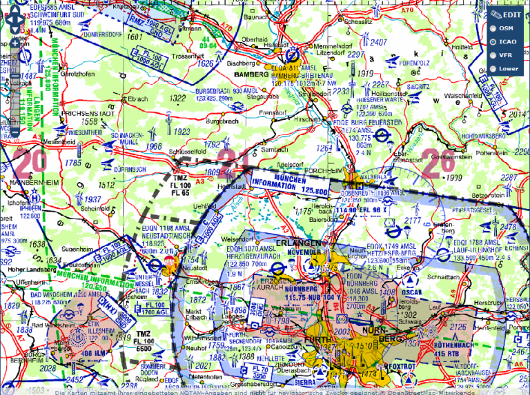 Fliegen außerhalb des kontrollierten Luftraumes - Aeroblick